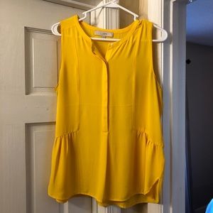 Sleeveless Yellow Top